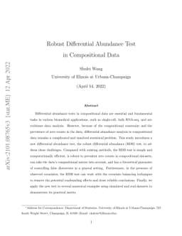 Robust Differential Abundance Test in Compositional Data