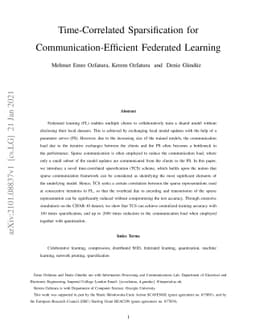 Time-Correlated Sparsification for Communication-Efficient Federated
  Learning