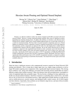 Hessian-Aware Pruning and Optimal Neural Implant