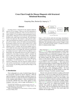 Cross Chest Graph for Disease Diagnosis with Structural Relational
  Reasoning