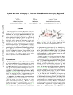 Hybrid Rotation Averaging: A Fast and Robust Rotation Averaging Approach