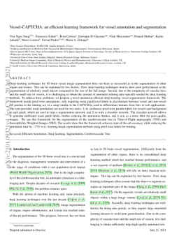Vessel-CAPTCHA: an efficient learning framework for vessel annotation
  and segmentation