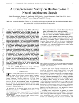A Comprehensive Survey on Hardware-Aware Neural Architecture Search