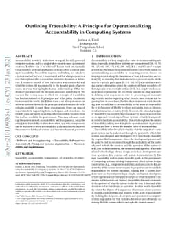 Outlining Traceability: A Principle for Operationalizing Accountability
  in Computing Systems