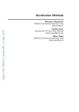 Acceleration Methods
