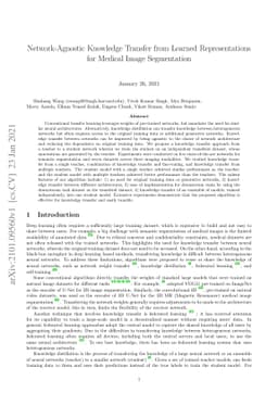 Network-Agnostic Knowledge Transfer for Medical Image Segmentation