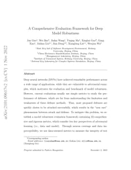 A Comprehensive Evaluation Framework for Deep Model Robustness