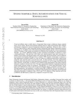 Spatio-temporal Data Augmentation for Visual Surveillance