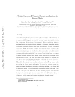 Weakly Supervised Thoracic Disease Localization via Disease Masks