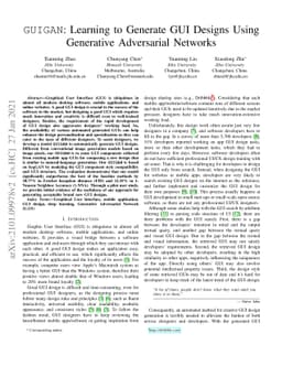 GUIGAN: Learning to Generate GUI Designs Using Generative Adversarial
  Networks