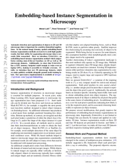 Embedding-based Instance Segmentation in Microscopy