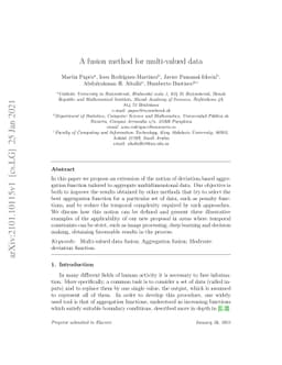 A fusion method for multi-valued data