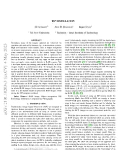 ISP Distillation