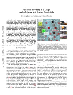 Persistent Covering of a Graph under Latency and Energy Constraints