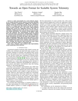 Towards an Open Format for Scalable System Telemetry