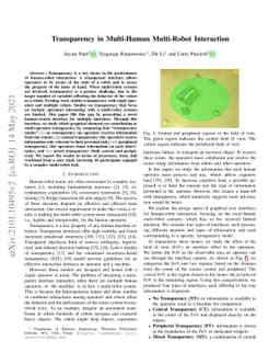 Transparency in Multi-Human Multi-Robot Interaction