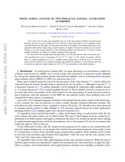 Finite Sample Analysis of Two-Time-Scale Natural Actor-Critic Algorithm
