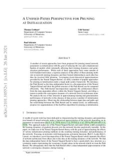 A Unified Paths Perspective for Pruning at Initialization