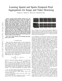 Learning Spatial and Spatio-Temporal Pixel Aggregations for Image and
  Video Denoising