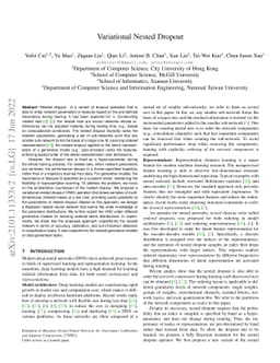 Variational Nested Dropout