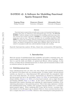 D-STEM v2: A Software for Modelling Functional Spatio-Temporal Data