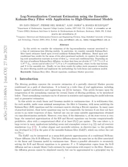 Log-Normalization Constant Estimation using the Ensemble Kalman-Bucy
  Filter with Application to High-Dimensional Models