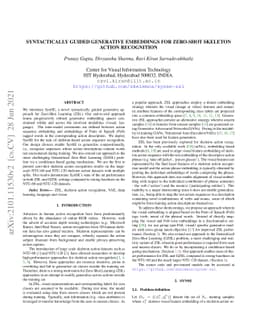 Syntactically Guided Generative Embeddings for Zero-Shot Skeleton Action
  Recognition