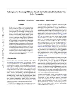 Autoregressive Denoising Diffusion Models for Multivariate Probabilistic
  Time Series Forecasting