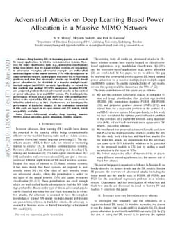 Adversarial Attacks on Deep Learning Based Power Allocation in a Massive
  MIMO Network