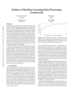 tf.data: A Machine Learning Data Processing Framework
