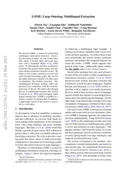 LOME: Large Ontology Multilingual Extraction