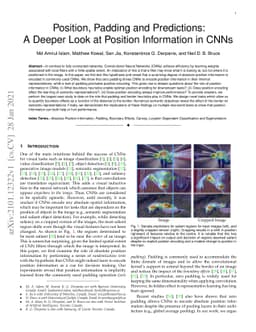 Position, Padding and Predictions: A Deeper Look at Position Information
  in CNNs