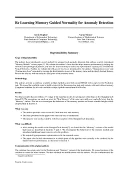 Re Learning Memory Guided Normality for Anomaly Detection