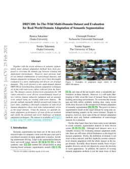 DRIV100: In-The-Wild Multi-Domain Dataset and Evaluation for Real-World
  Domain Adaptation of Semantic Segmentation