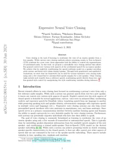 Expressive Neural Voice Cloning
