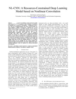 NL-CNN: A Resources-Constrained Deep Learning Model based on Nonlinear
  Convolution