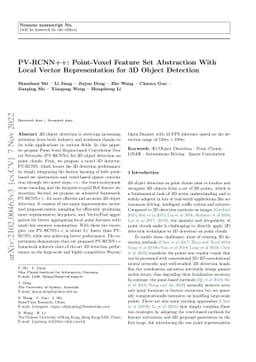 PV-RCNN++: Point-Voxel Feature Set Abstraction With Local Vector
  Representation for 3D Object Detection