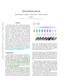 Video Transformer Network