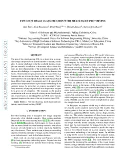 Few-shot Image Classification with Multi-Facet Prototypes