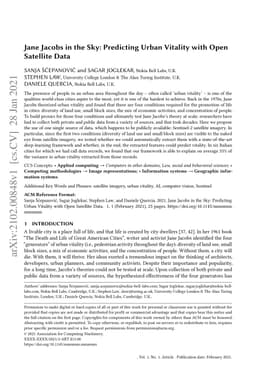 Jane Jacobs in the Sky: Predicting Urban Vitality with Open Satellite
  Data