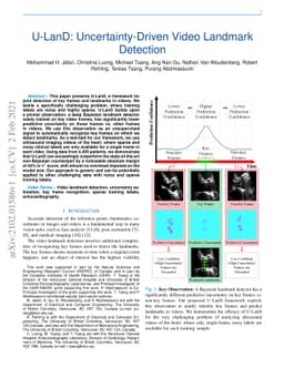 U-LanD: Uncertainty-Driven Video Landmark Detection