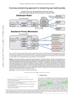 A privacy-preserving approach to streaming eye-tracking data