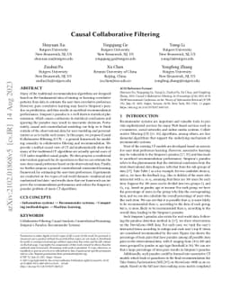 Causal Collaborative Filtering