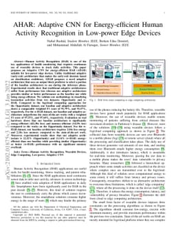 AHAR: Adaptive CNN for Energy-efficient Human Activity Recognition in
  Low-power Edge Devices