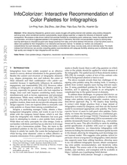 InfoColorizer: Interactive Recommendation of Color Palettes for
  Infographics