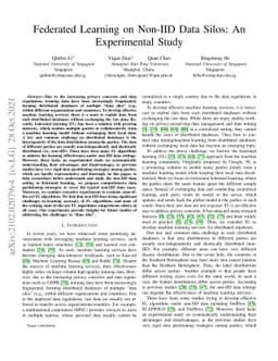 Federated Learning on Non-IID Data Silos: An Experimental Study