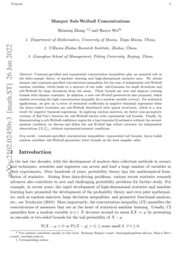 Sharper Sub-Weibull Concentrations