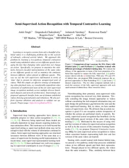 Semi-Supervised Action Recognition with Temporal Contrastive Learning