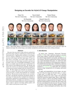 Designing an Encoder for StyleGAN Image Manipulation