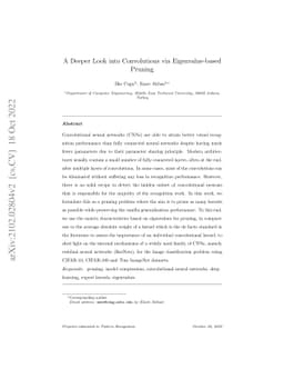 A Deeper Look into Convolutions via Eigenvalue-based Pruning